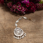 Lolita - Shiny Silver Mang Teeka | Silver Jewellery by Gulaal Jewels