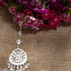 Lolita - Shiny Silver Mang Teeka | Silver Jewellery by Gulaal Jewels