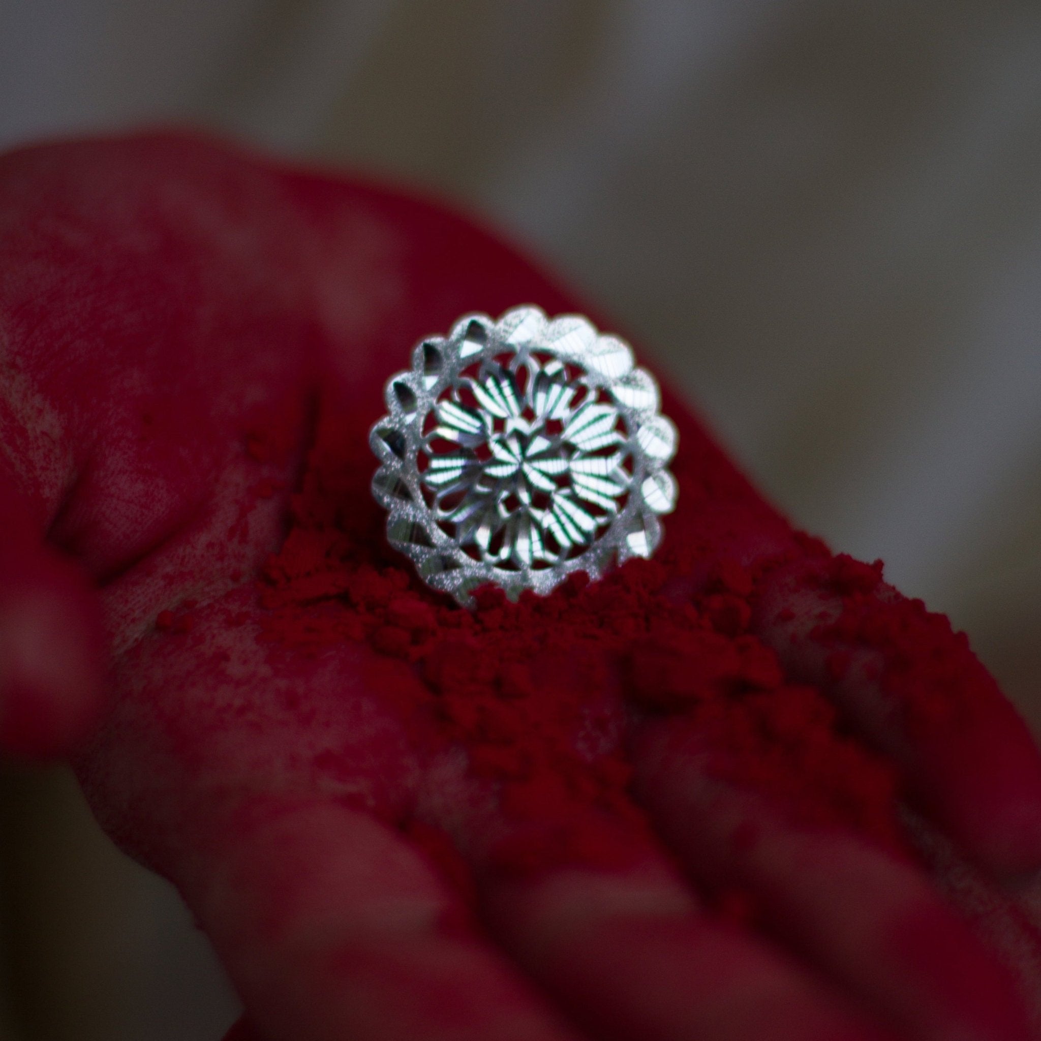 Maahi - Shiny Silver Ring | Silver Jewellery by Gulaal Jewels