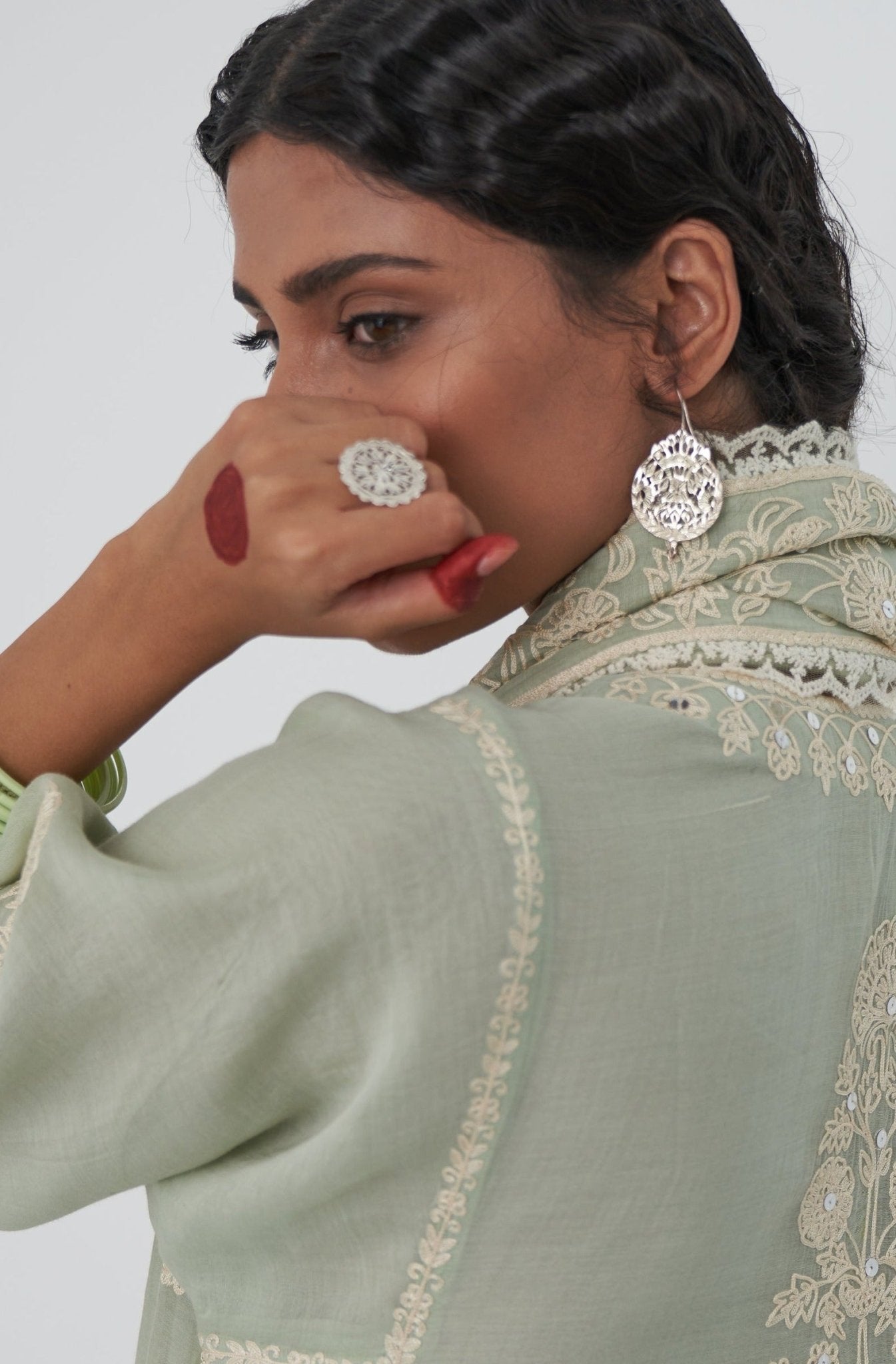 Maahi - Shiny Silver Ring | Silver Jewellery by Gulaal Jewels