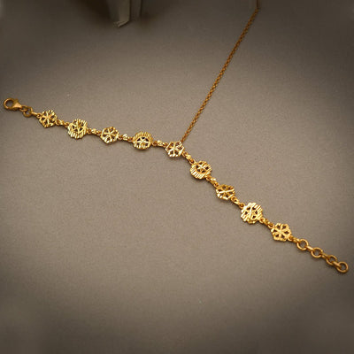 Mahira - 22K Gold Plated Haath Phool | Silver Jewellery by Gulaal Jewels