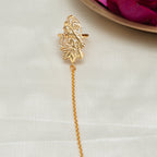 Mahira - 22K Gold Plated Haath Phool | Silver Jewellery by Gulaal Jewels