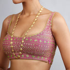 Maina - 22K Gold Plated Long Necklace | Silver Jewellery by Gulaal Jewels