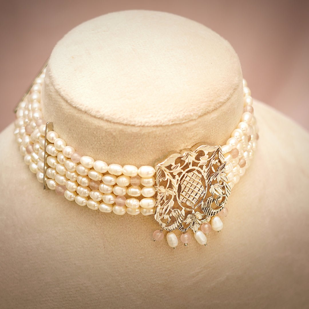 Masakkali - Shiny Silver Choker | Silver Jewellery by Gulaal Jewels