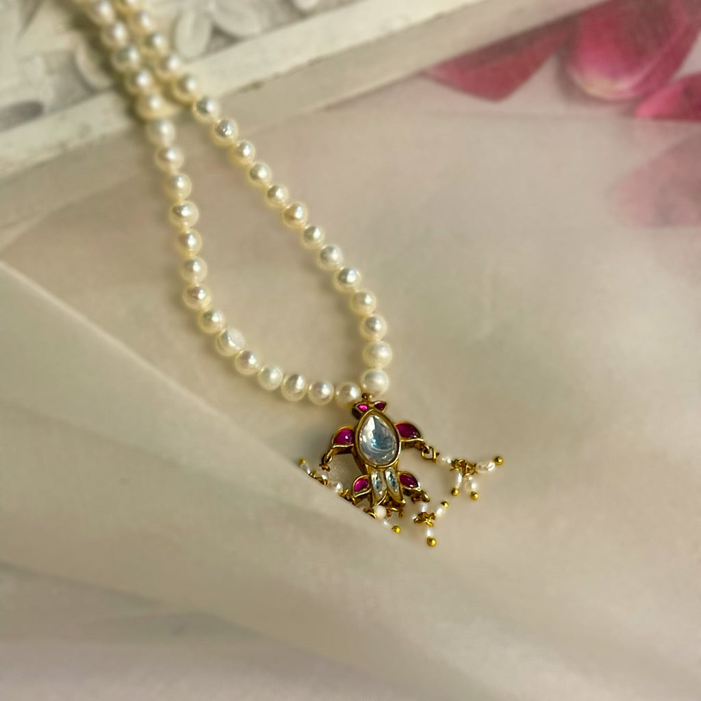 Matsya - Antique Gold Necklet | Silver Jewellery by Gulaal Jewels