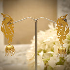 Mayuri - 22K Gold Plated Jhumka | Silver Jewellery by Gulaal Jewels