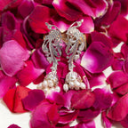 Mayuri - Shiny Silver Jhumka | Silver Jewellery by Gulaal Jewels