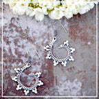 Misha - Silver Finish Earrings | Silver Jewellery by Gulaal Jewels