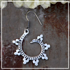 Misha - Silver Finish Earrings | Silver Jewellery by Gulaal Jewels