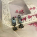 Nargisi - Oxidised Jhumka | Silver Jewellery by Gulaal Jewels
