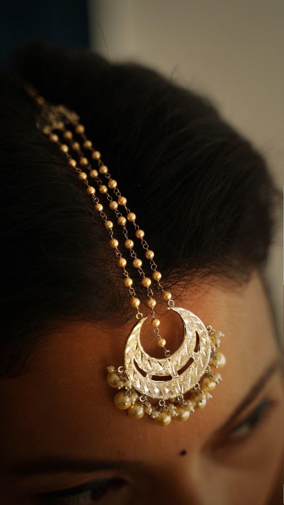 Nazm - Shiny Silver Mang Teeka | Silver Jewellery by Gulaal Jewels