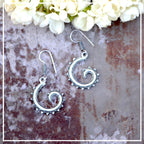 Neena - Silver Finish Earrings | Silver Jewellery by Gulaal Jewels