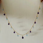Orchid - 22K Gold Plated Necklet | Silver Jewellery by Gulaal Jewels