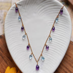 Orchid - 22K Gold Plated Necklet | Silver Jewellery by Gulaal Jewels