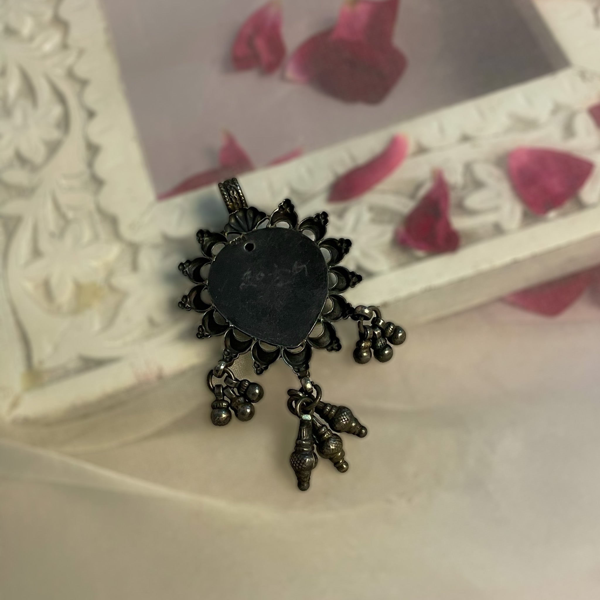 Pari - Oxidised Pendant | Silver Jewellery by Gulaal Jewels