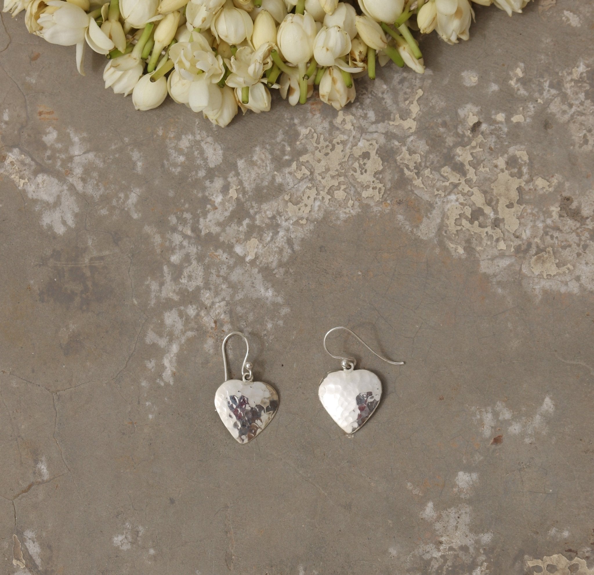 Priti - Shiny Silver Earrings | Silver Jewellery by Gulaal Jewels