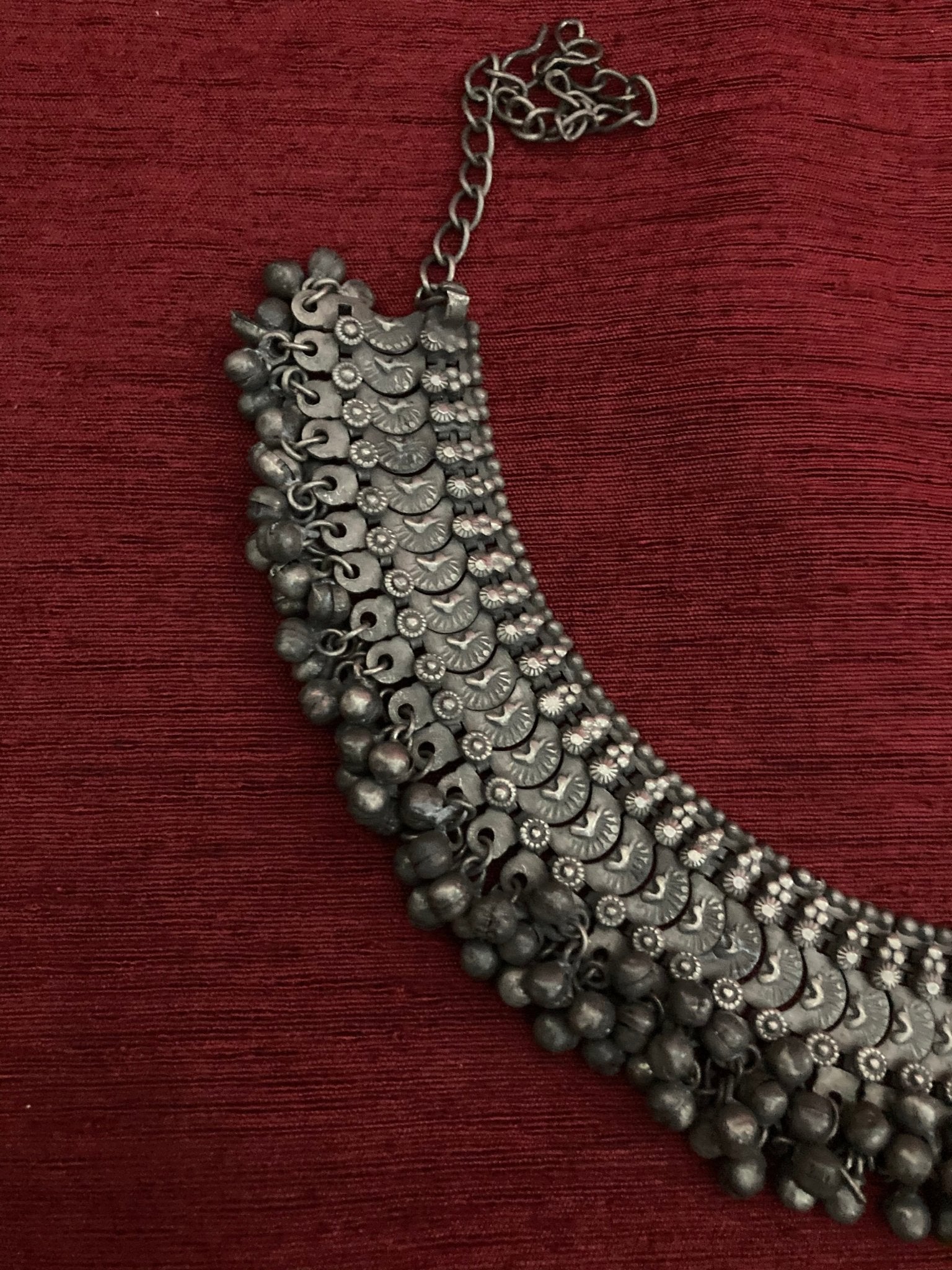 Raanjha - Oxidised Necklet | Silver Jewellery by Gulaal Jewels
