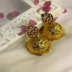 Tokri - 22K Gold Plated Jhumka | Silver Jewellery by Gulaal Jewels
