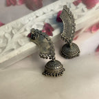 Utkrasht - Oxidised Jhumka | Silver Jewellery by Gulaal Jewels